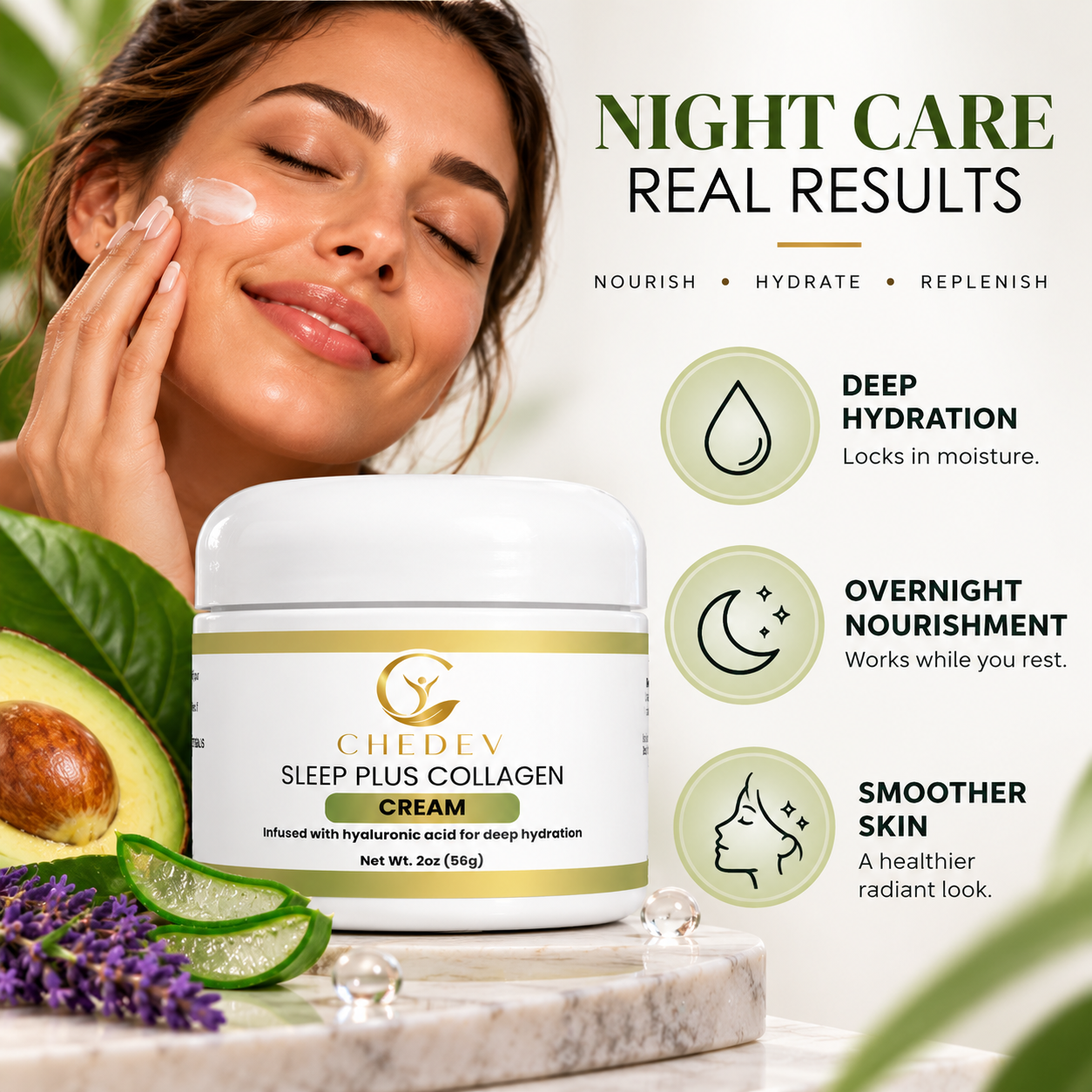 CHEDEV Sleep Plus Collagen Cream