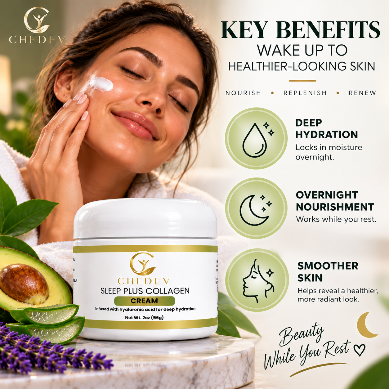 CHEDEV Sleep Plus Collagen Cream